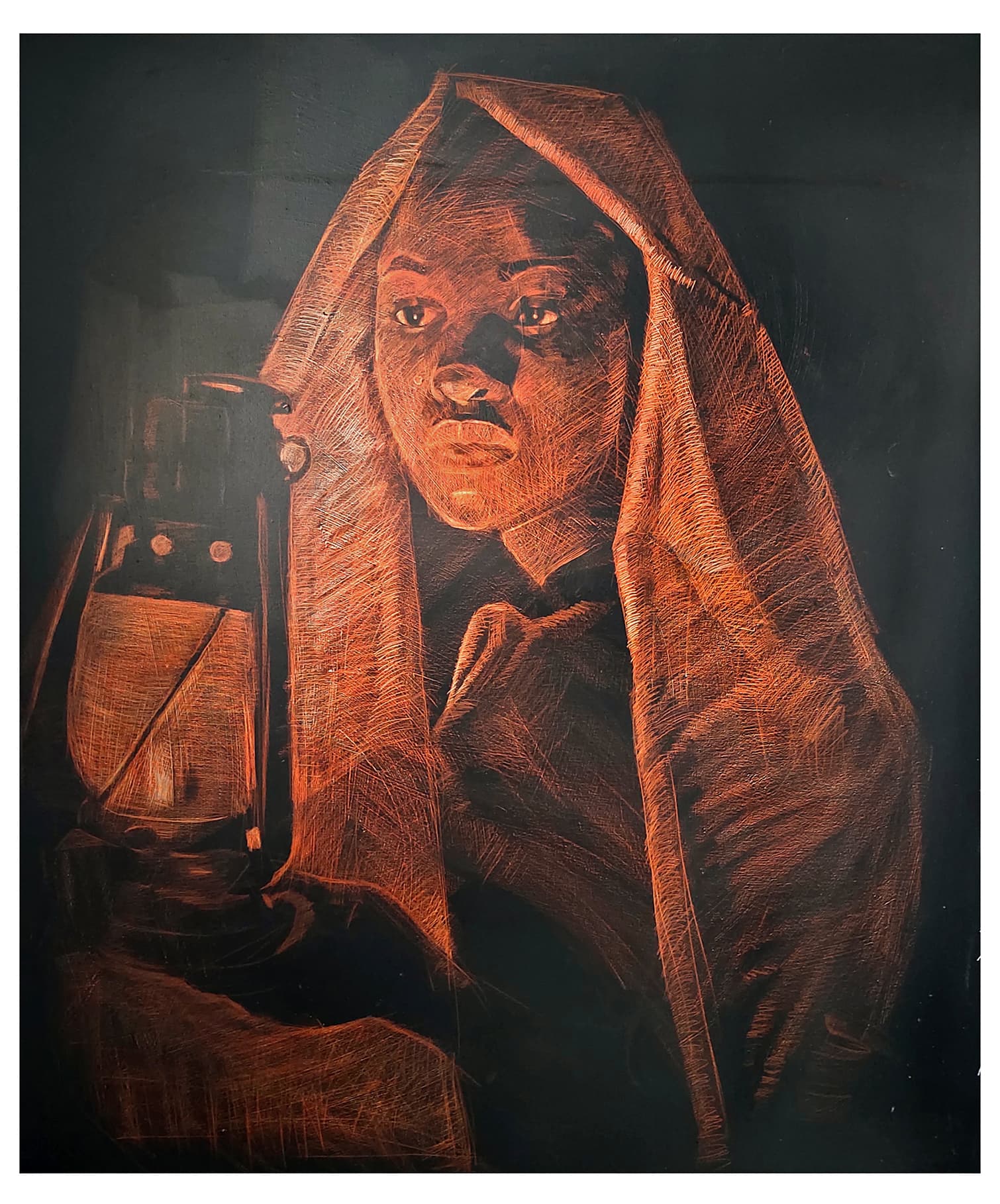 Akan David framed workspace portrait
