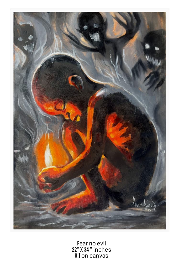 Akan David central portrait